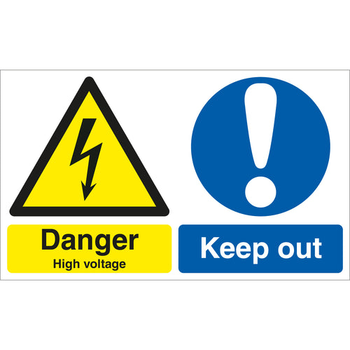 Danger High Voltage Keep Out Sign - First Safety Signs