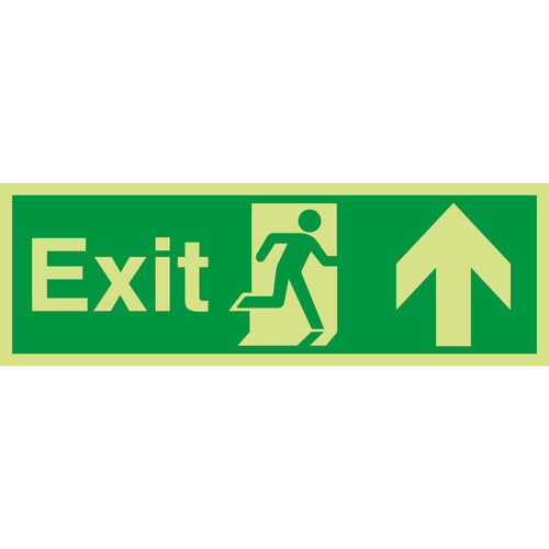 Exit Sign Arrow Up - First Safety Signs