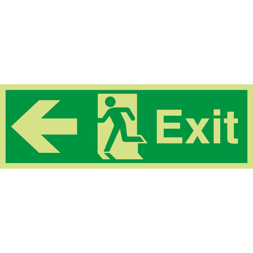 Exit Sign Arrow Left - First Safety Signs