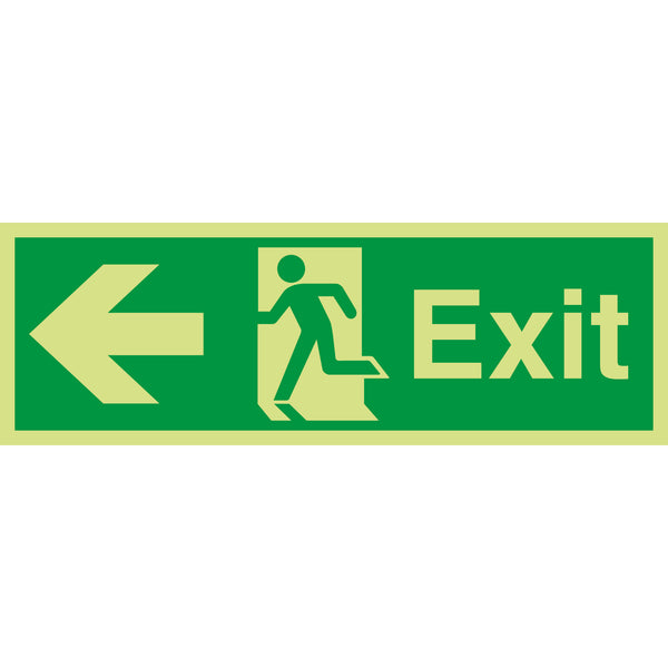Exit Sign Arrow Left - First Safety Signs