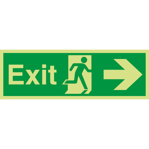 Exit Sign Arrow Right - First Safety Signs