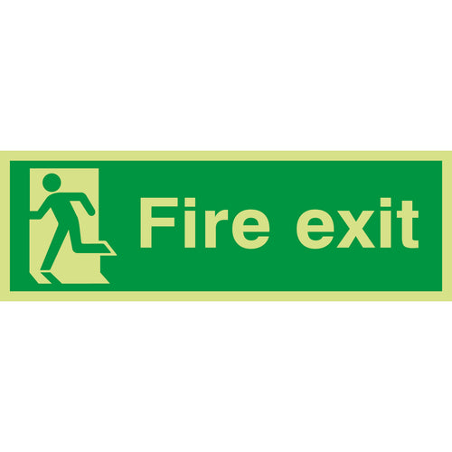 Fire Exit Running Man Left - First Safety Signs