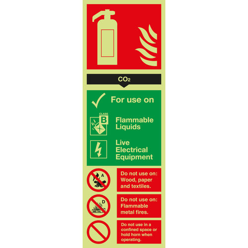 Fire Extinguisher CO2 Sign - First Safety Signs