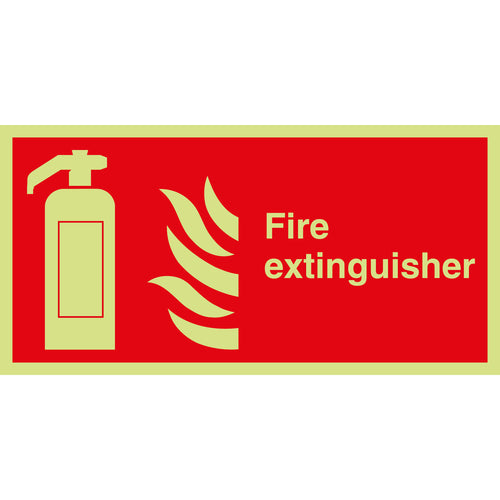 Fire Extinguisher Sign Landscape - First Safety Signs