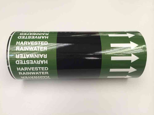 Harvested Rainwater Pipe Marking Tape - First Safety Signs