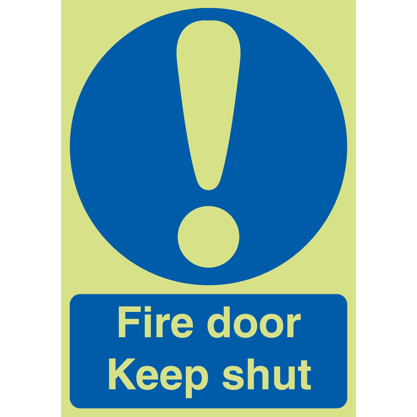 Viking Schilder „Fire Door Keep Shut“ – Selbstklebend, 200x150 Mm, Vinyl – Brandschutz-Hinweis