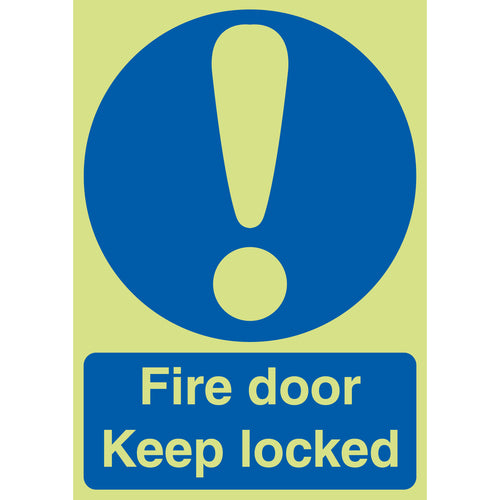 Fire Door Keep Locked Sign - First Safety Signs