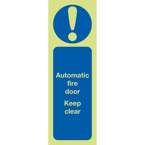 Automatic Fire Door Keep Clear Sign - First Safety Signs