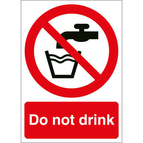 Do Not Drink Sign - First Safety Signs