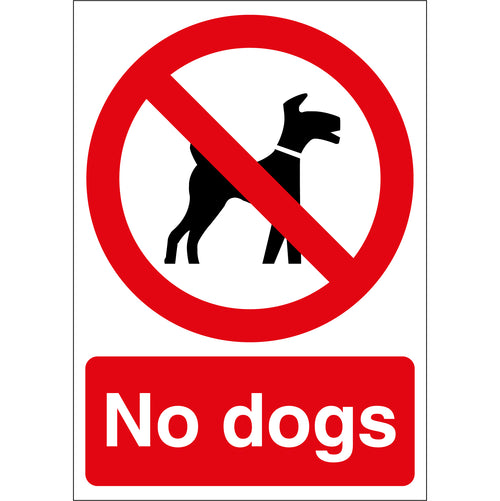 No Dogs Sign - First Safety Signs