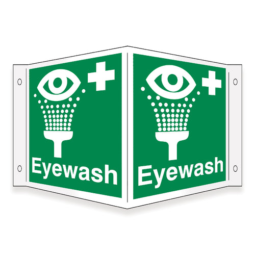 Eyewash Projecting Sign - First Safety Signs