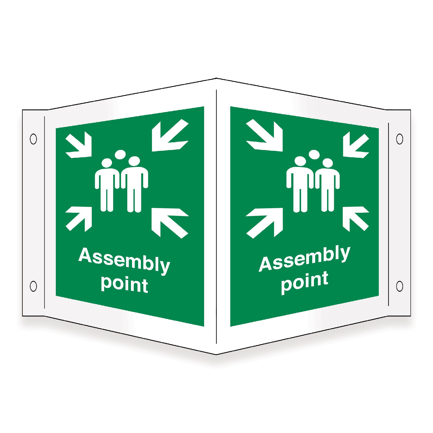 Assembly Point Projecting Sign - First Safety Signs