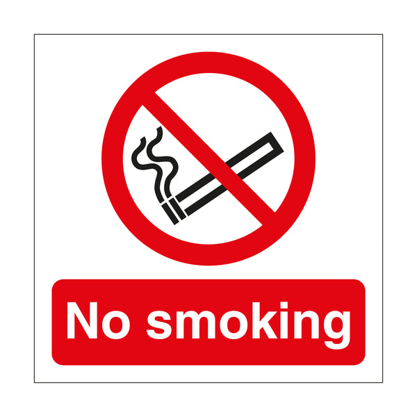 Smo Sign No Smoking Sign Square | First Safety Signs - First Safety Signs