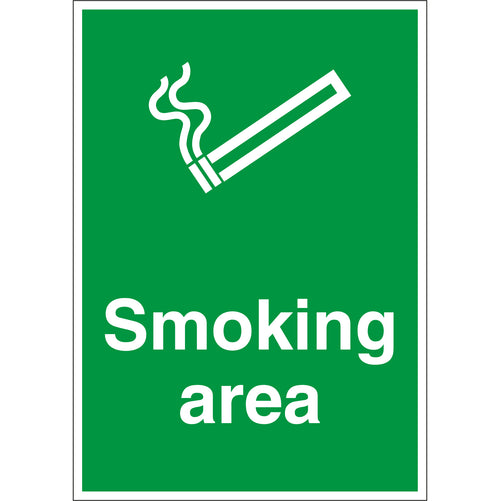 Smoking Area Sign - First Safety Signs