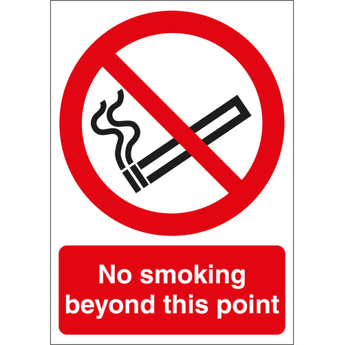 No Smoking Beyond This Point Sign - First Safety Signs