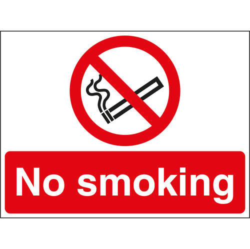 No Smoking Stanchion Sign - First Safety Signs