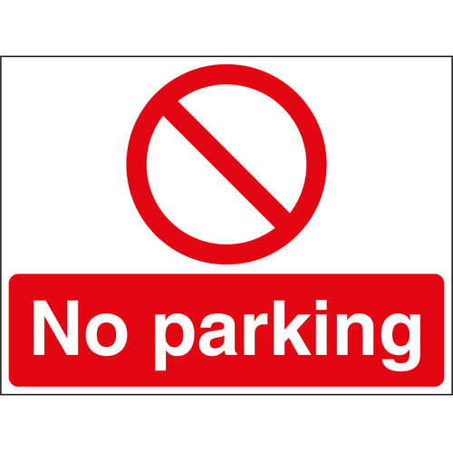 No Parking Stanchion Sign - First Safety Signs