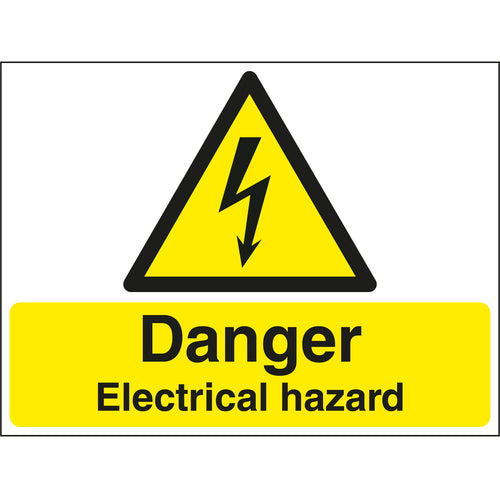 Danger Electrical Hazard Stanchion Sign - First Safety Signs