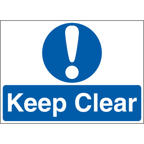Keep Clear Stanchion Sign - First Safety Signs