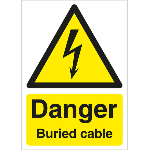 Danger Buried Cable Signs - First Safety Signs