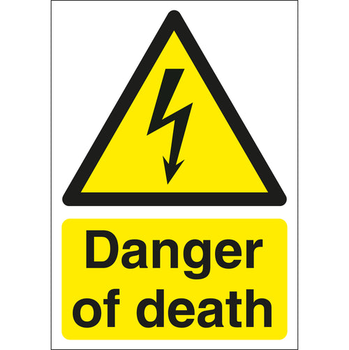 Danger Of Death Signs - First Safety Signs