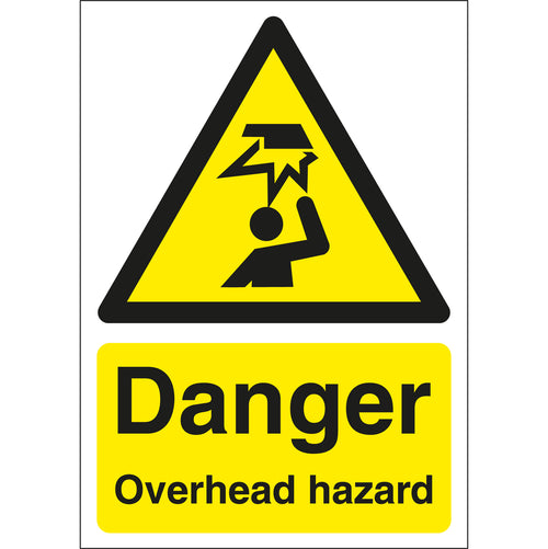 Danger Overhead Hazard Signs - First Safety Signs