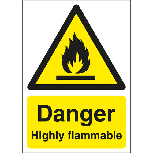 Danger Highly Flammable Signs - First Safety Signs
