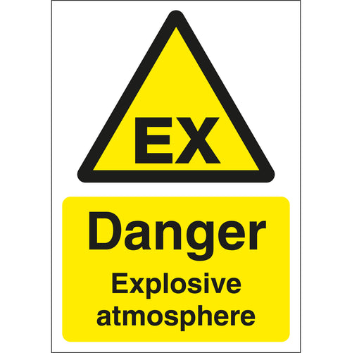 Danger Explosive Atmosphere Signs - First Safety Signs