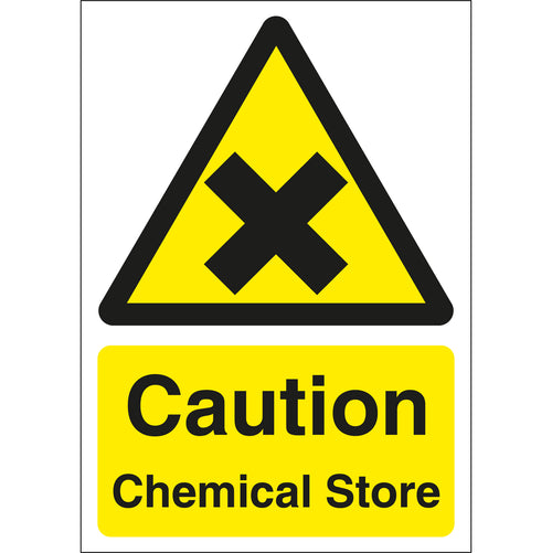 Caution Chemical Store Signs - First Safety Signs