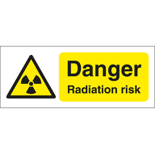 Danger Radiation Risk Signs Landscape - First Safety Signs